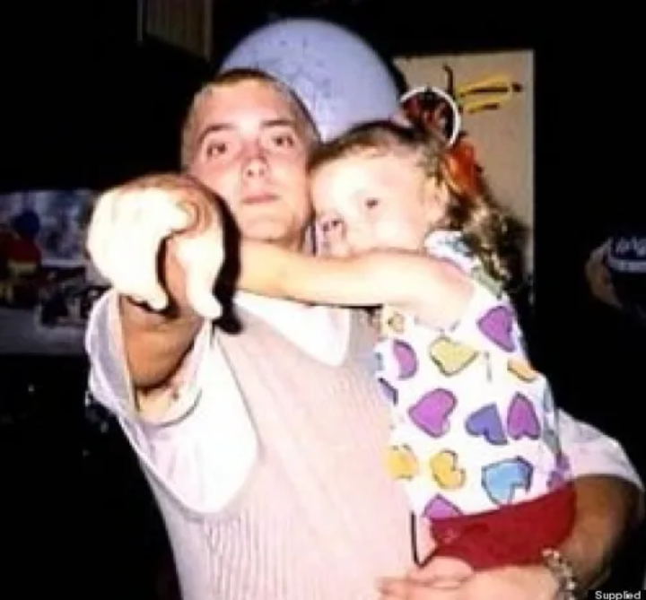 Eminem and his daughter Hallie
