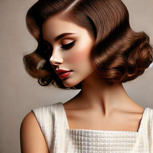 Retro Soft Curl Hair Style