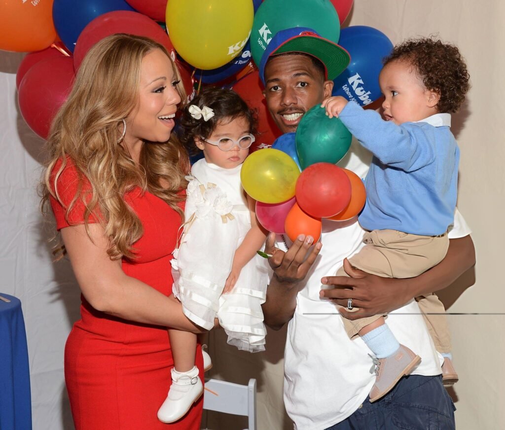 Mariah Carey Nick Cannon and their children Monroe Cannon